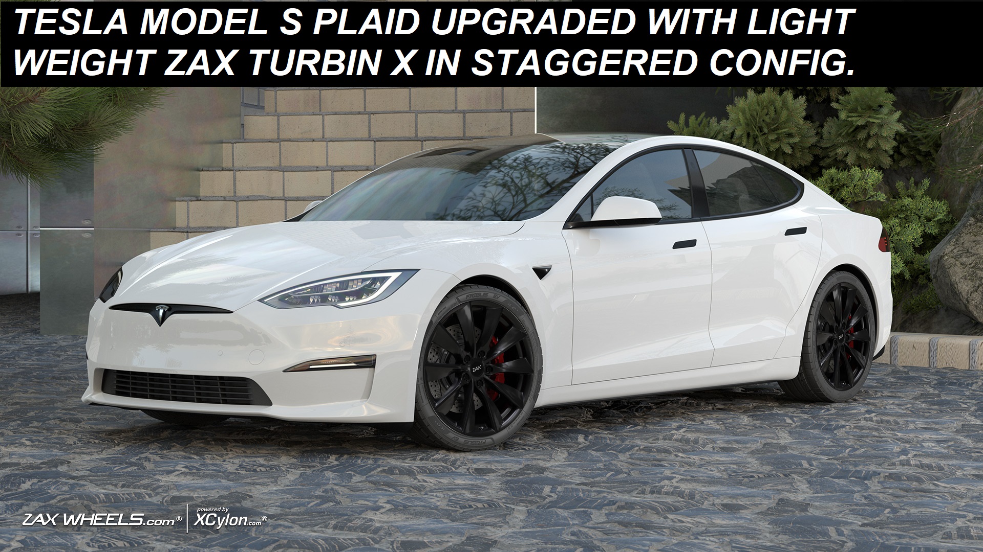 felger-tesla-model-s-plaid-long-range-sorte-vinterdekk-vinterhjul