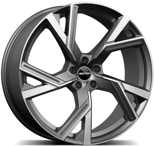GMP ANGEL MATT ANTHRACITE DIAMOND 22x9.5 5-112 ET36 CB66.5 BALL