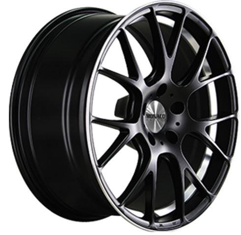 MONACO MIRABEAU MATT BLACK POLISHED 18x8 5-114.3 ET40 CB73.1