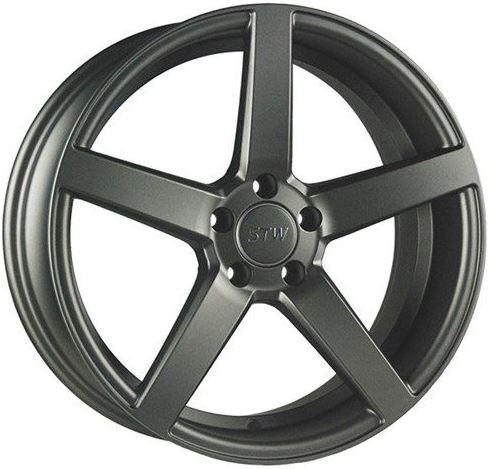 STW 5 GLOSSY BLACK 19x8.5 5-112 ET45 CB57.1 BALL R13