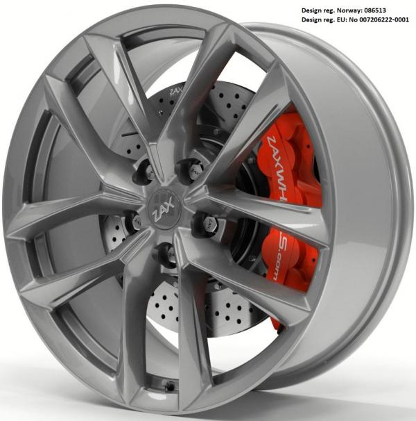 ZAX YNX GLOSS GUNMETAL 19x8.5 5-114.3 ET40 CB64.1 ROTARY FORGED